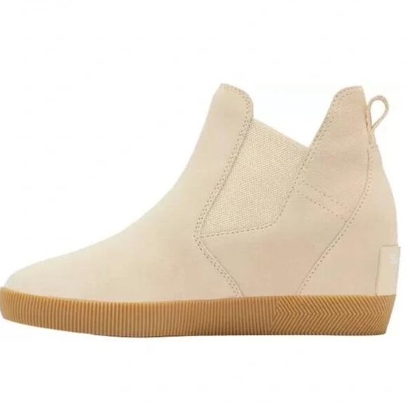 NWT SOREL X CALIA Women's Out 'N About Slip-On Waterproof Wedge Booties - Picture 5 of 5